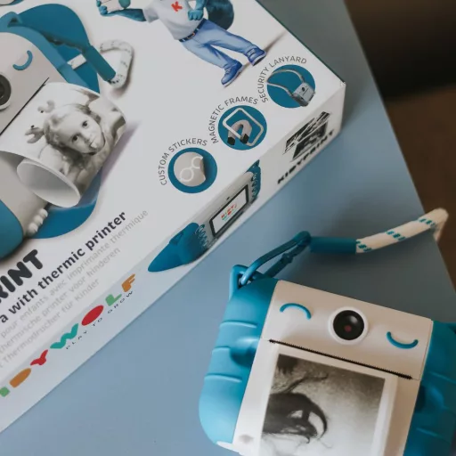 Kidywolf instant fényképezőgép - Kék - Kidyprint Blue