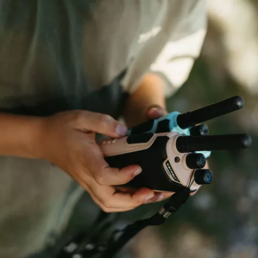 Kidywolf walkie talkie gyerekeknek - Púder-türkiz - Kidytalk Nude-Cyan