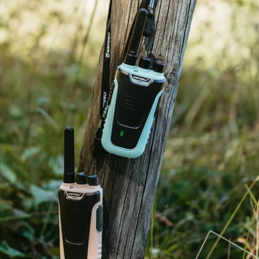 Kidywolf walkie talkie gyerekeknek - Púder-türkiz - Kidytalk Nude-Cyan