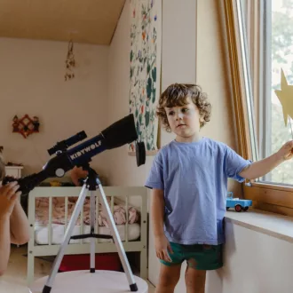 Kidywolf csillagászati távcső - Kék - Kidytelescope Blue