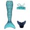 Kuaki Mermaids sellőuszony - Türkiz szett (3 db-os)