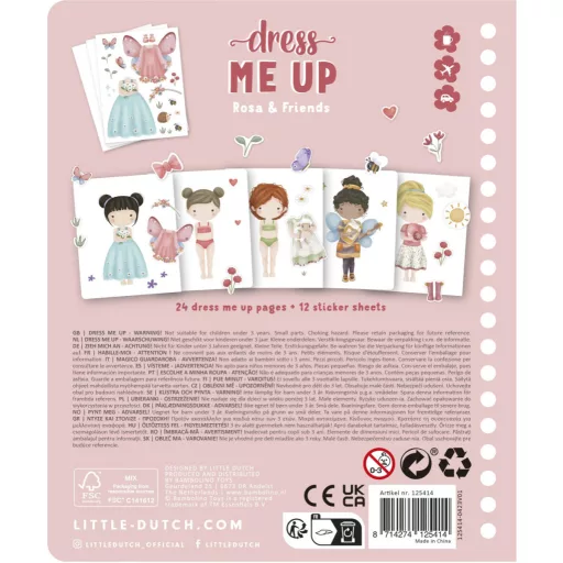 Little Dutch öltöztess fel matricás füzet - Rosa és barátai