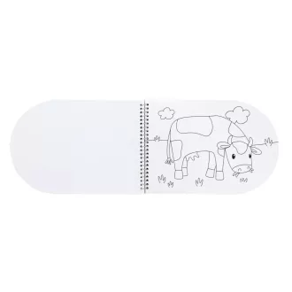   Little Dutch kifestő könyv 4 színű festékkel és ecsettel - Little Farm