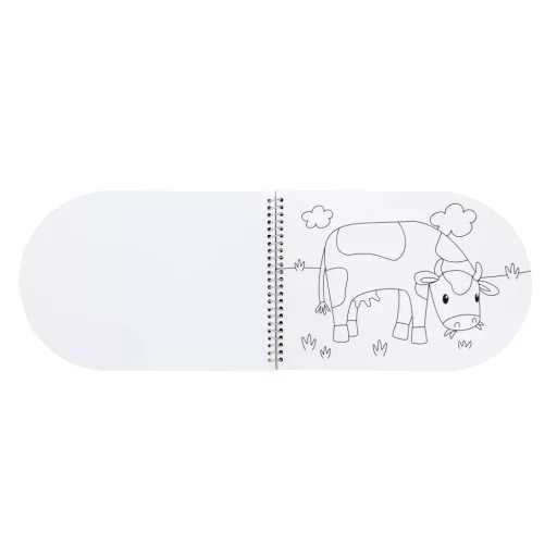 Little Dutch kifestő könyv 4 színű festékkel és ecsettel - Little Farm