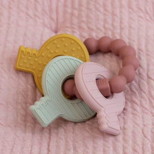 Little Dutch szilikon rágóka kulcsok pink