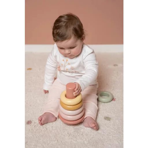 Little Dutch műanyag montessori torony - pink