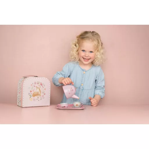 Little Dutch fém teáskészlet bőröndben
