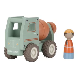 Little Dutch betonkeverő autó figurával