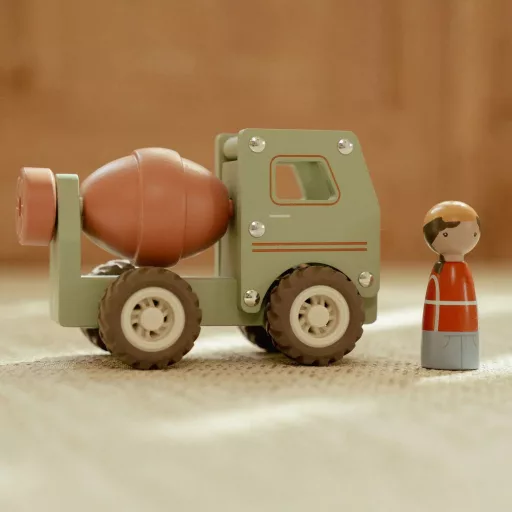 Little Dutch betonkeverő autó figurával