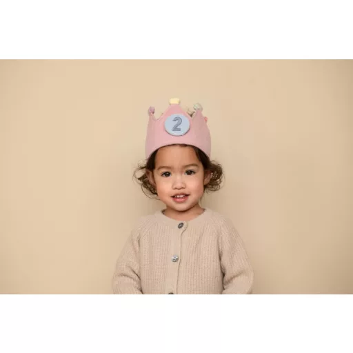 Little Dutch gyerek születésnapi korona számokkal - pink