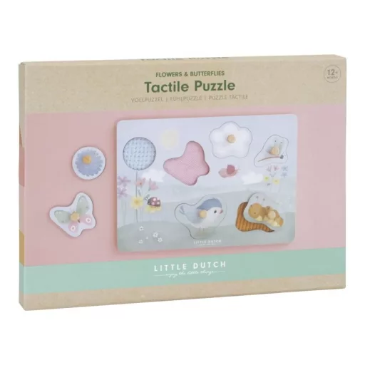 Little Dutch tapintós puzzle virágok&pillangók