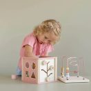 Little Dutch készségfejlesztő kocka - pink FSC