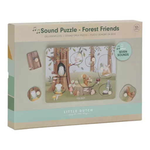 Little Dutch hangos puzzle - Forest Friends