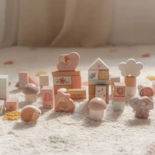 Little Dutch fa építőkocka 50 db - Fairy Garden