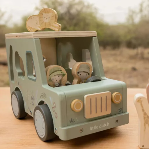Little Dutch formaillesztő autó - Safari Friends