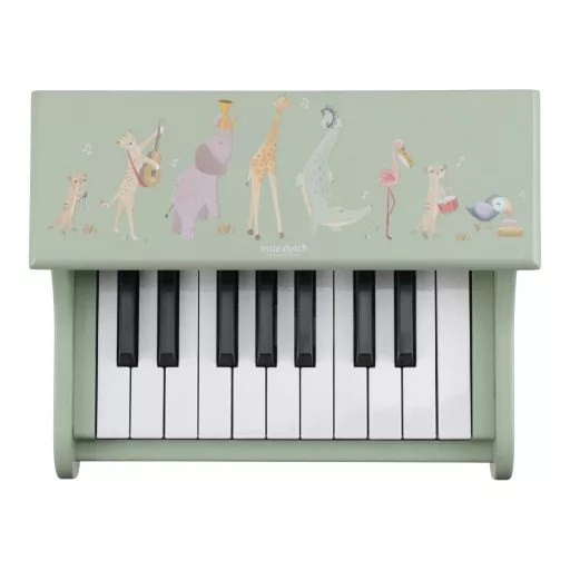 Little Dutch elektronikus zongora zöld - Safari Friends