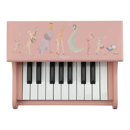 Little Dutch elektronikus zongora pink - Safari Friends