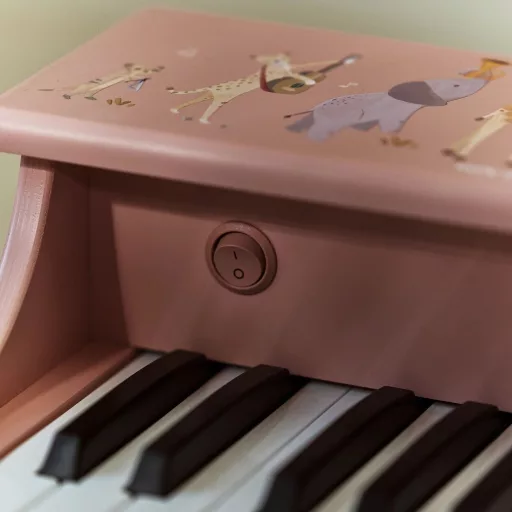 Little Dutch elektronikus zongora pink - Safari Friends