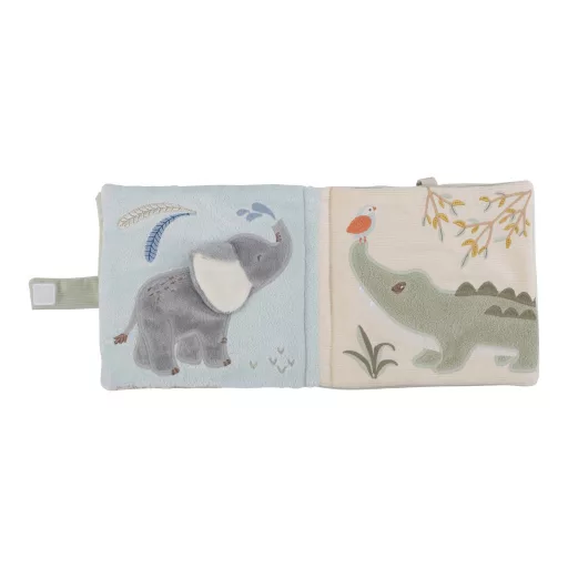 Little Dutch textil babakönyv nagy - Safari Friends