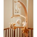 Little Dutch zenélő körforgó natúr fa vázzal - Newborn Naturals