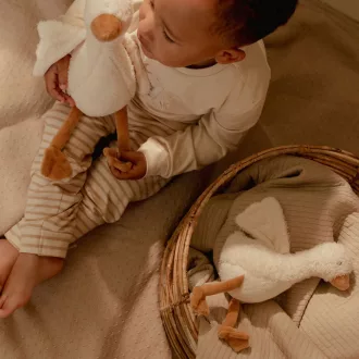 Little Dutch plüss gúnár 25 cm - Newborn Naturals