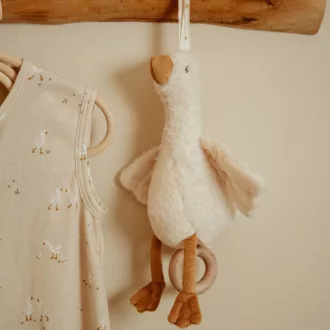   Little Dutch felhúzható zenélő gúnár - Newborn Naturals