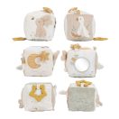 Little Dutch készségfejlesztő plüss kocka - Newborn Naturals