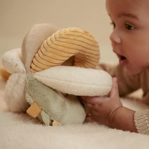 Little Dutch készségfejlesztő plüss labda - Newborn Naturals