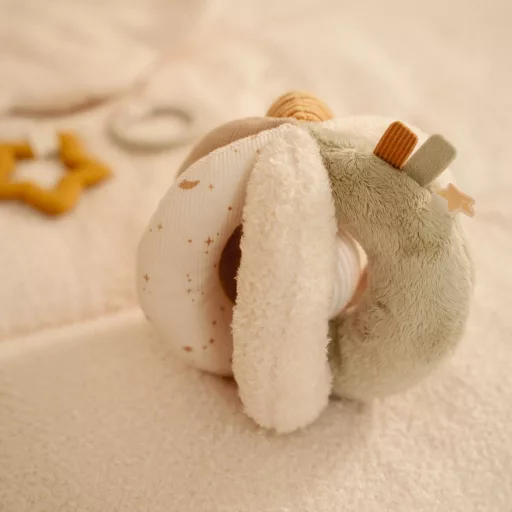 Little Dutch készségfejlesztő plüss labda - Newborn Naturals