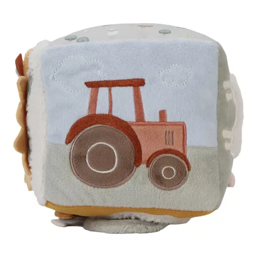 Little Dutch készségfejlesztő plüss kocka - Little Farm