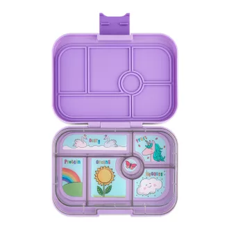 Yumbox Original uzsonnás doboz 6 rekesszel - Lavande Unicorn