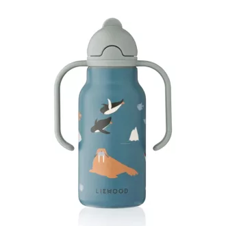   Liewood Kimmie szívószálas itatókulacs 250 ml - Arctic Sea