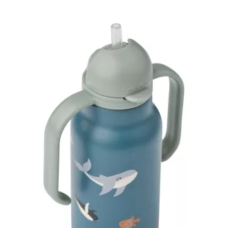   Liewood Kimmie szívószálas itatókulacs 250 ml - Arctic Sea