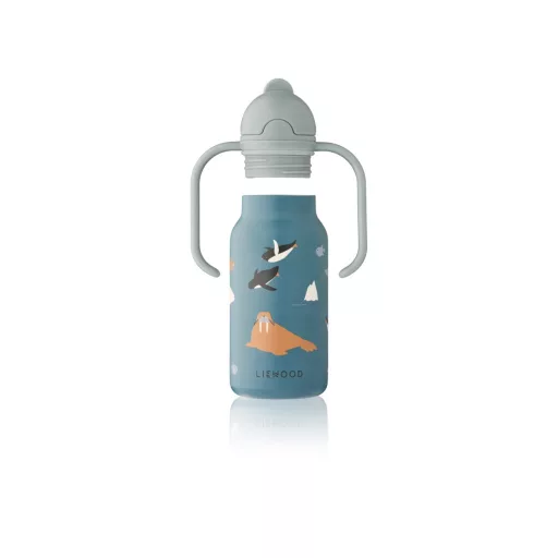 Liewood Kimmie szívószálas itatókulacs 250 ml - Arctic Sea