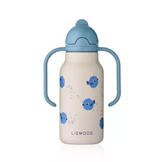   Liewood Kimmie szívószálas itatókulacs 250 ml - Pufferfish