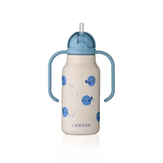   Liewood Kimmie szívószálas itatókulacs 250 ml - Pufferfish