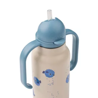   Liewood Kimmie szívószálas itatókulacs 250 ml - Pufferfish