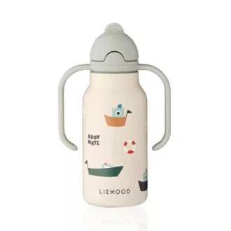 Liewood Kimmie szívószálas itatókulacs 250 ml - Sailing