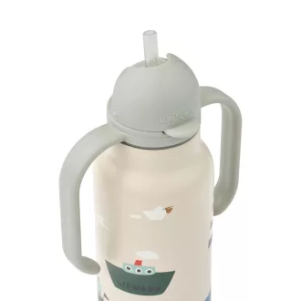 Liewood Kimmie szívószálas itatókulacs 250 ml - Sailing