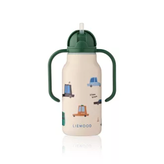 Liewood Kimmie szívószálas itatókulacs 250 ml - Cars