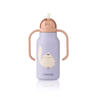 Liewood Kimmie szívószálas itatókulacs 250 ml - Cat