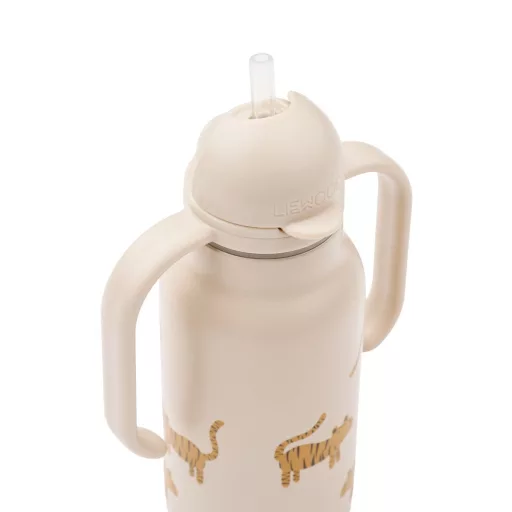 Liewood Kimmie szívószálas itatókulacs 250 ml - Tiger