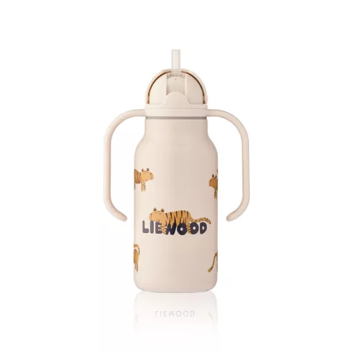 Liewood Kimmie szívószálas itatókulacs 250 ml - Tiger