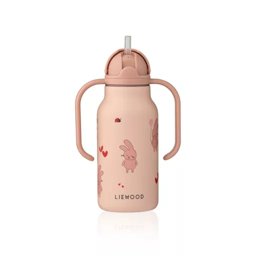 Liewood Kimmie szívószálas itatókulacs 250 ml - Wild child
