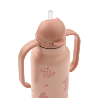   Liewood Kimmie szívószálas itatókulacs 250 ml - Wild child
