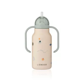 Liewood Kimmie szívószálas itatókulacs 250 ml - Flying