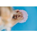 Muffik egyensúlyozó kő - Kagylók rózsaszín