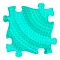 Muffik twister puzzle türkiz - kemény
