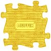 Muffik puzzle sárga - kemény