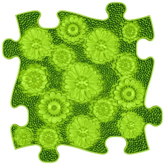 Muffik rét puzzle lime - puha